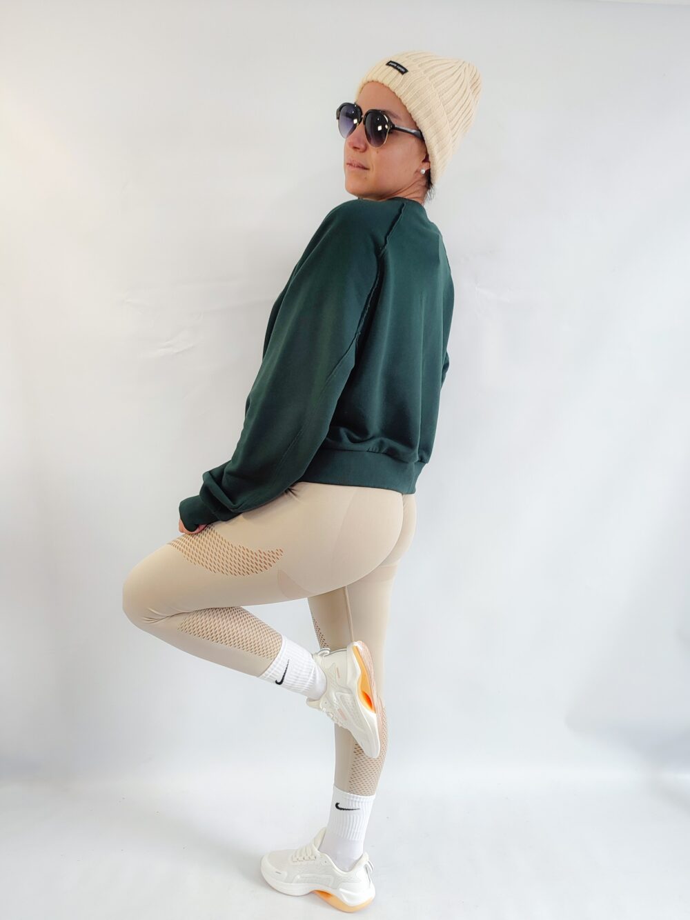 Calza larga Seamless con frunce